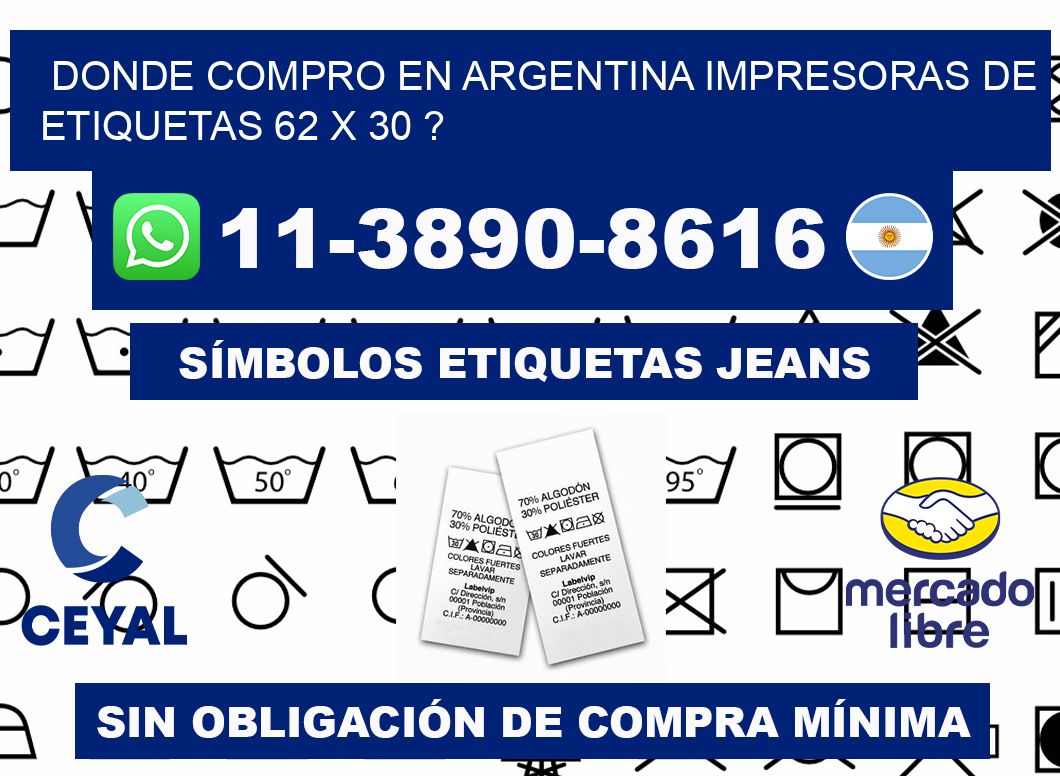 donde compro en argentina impresoras de etiquetas 62 x 30 ?