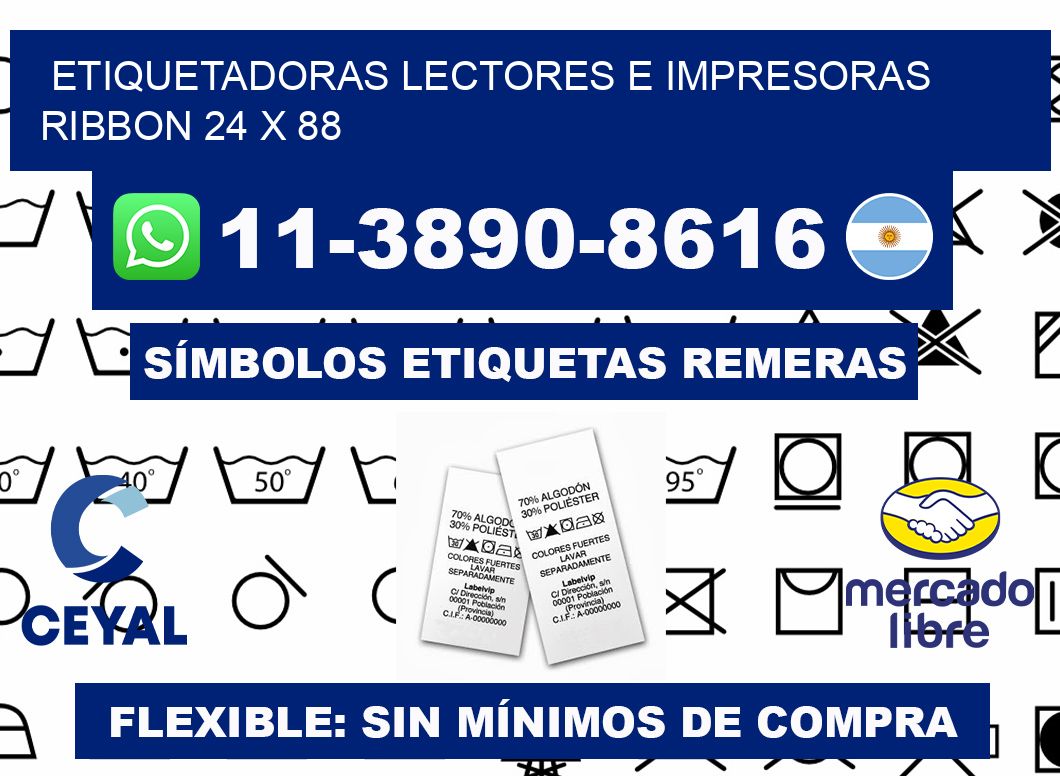 etiquetadoras lectores e impresoras ribbon 24 x 88