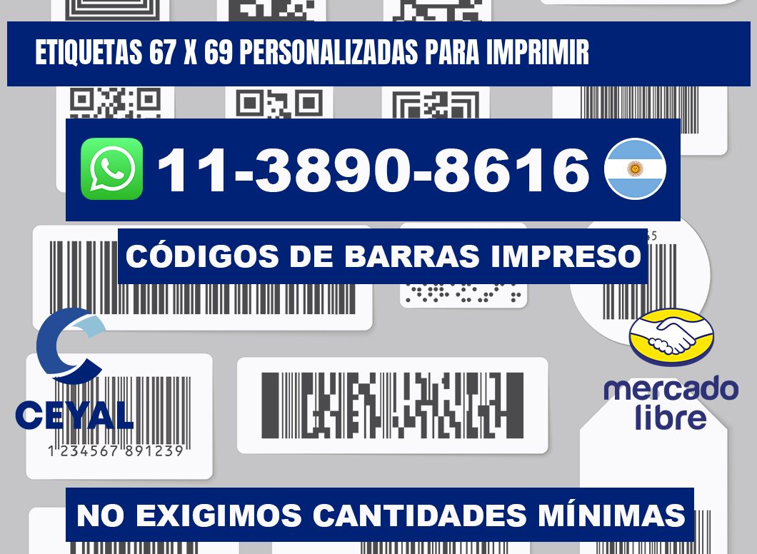 etiquetas 67 x 69 personalizadas para imprimir