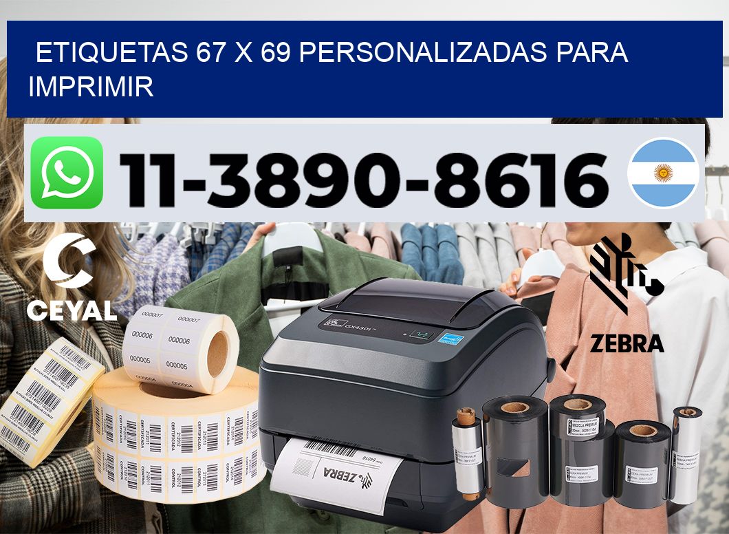 etiquetas 67 x 69 personalizadas para imprimir