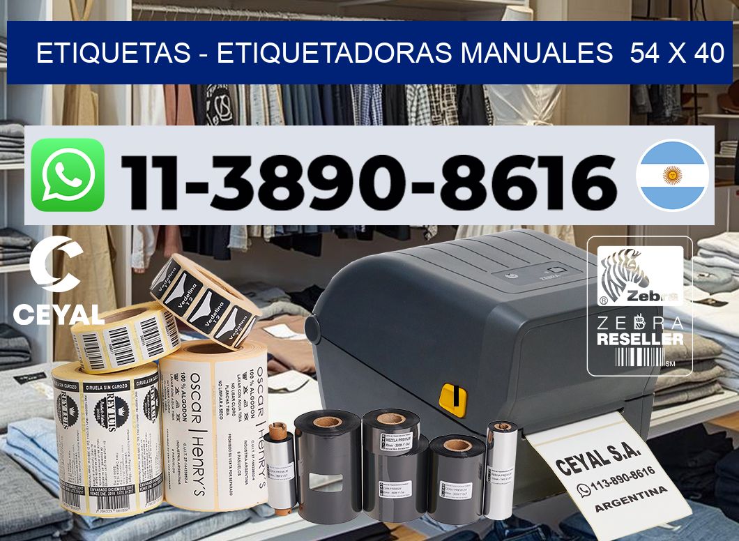 etiquetas – Etiquetadoras Manuales  54 x 40