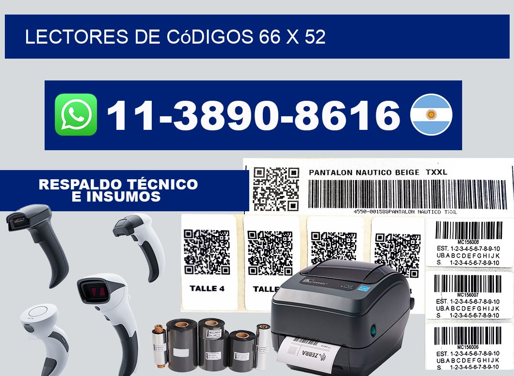 lectores de códigos 66 x 52