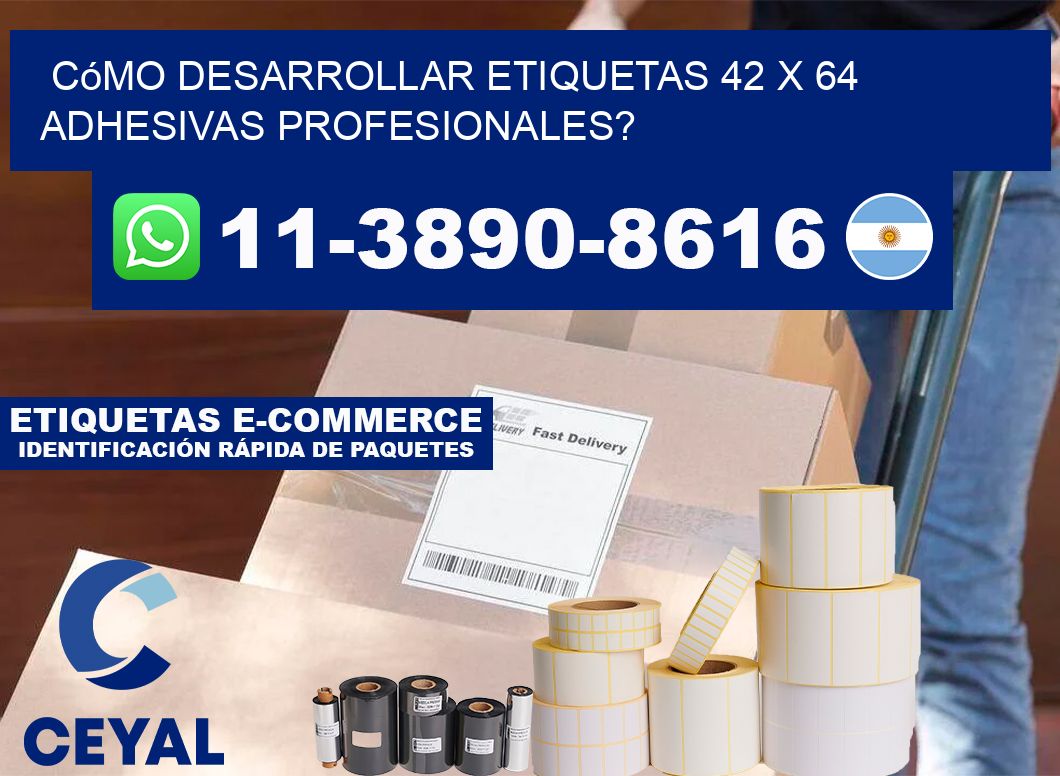 Cómo desarrollar etiquetas 42 x 64 adhesivas profesionales?