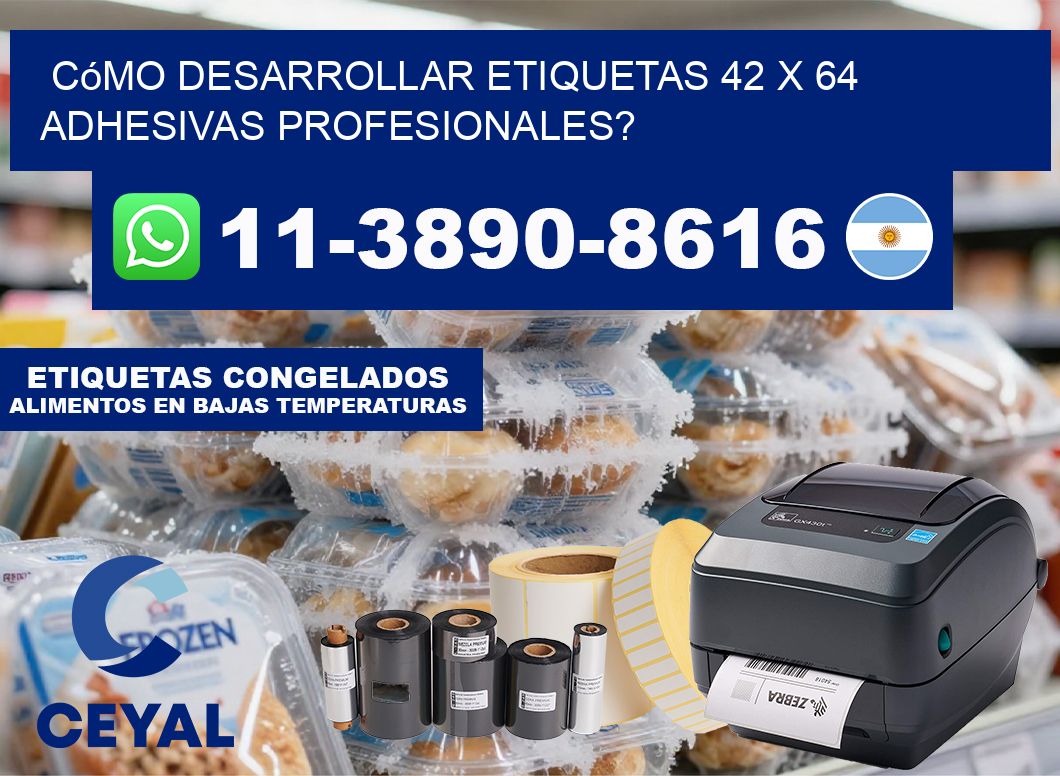 Cómo desarrollar etiquetas 42 x 64 adhesivas profesionales?
