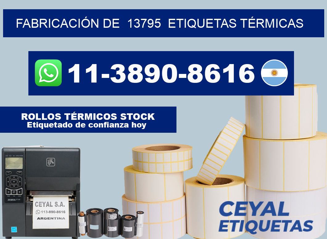 FABRICACIÓN DE 13795 ETIQUETAS TÉRMICAS