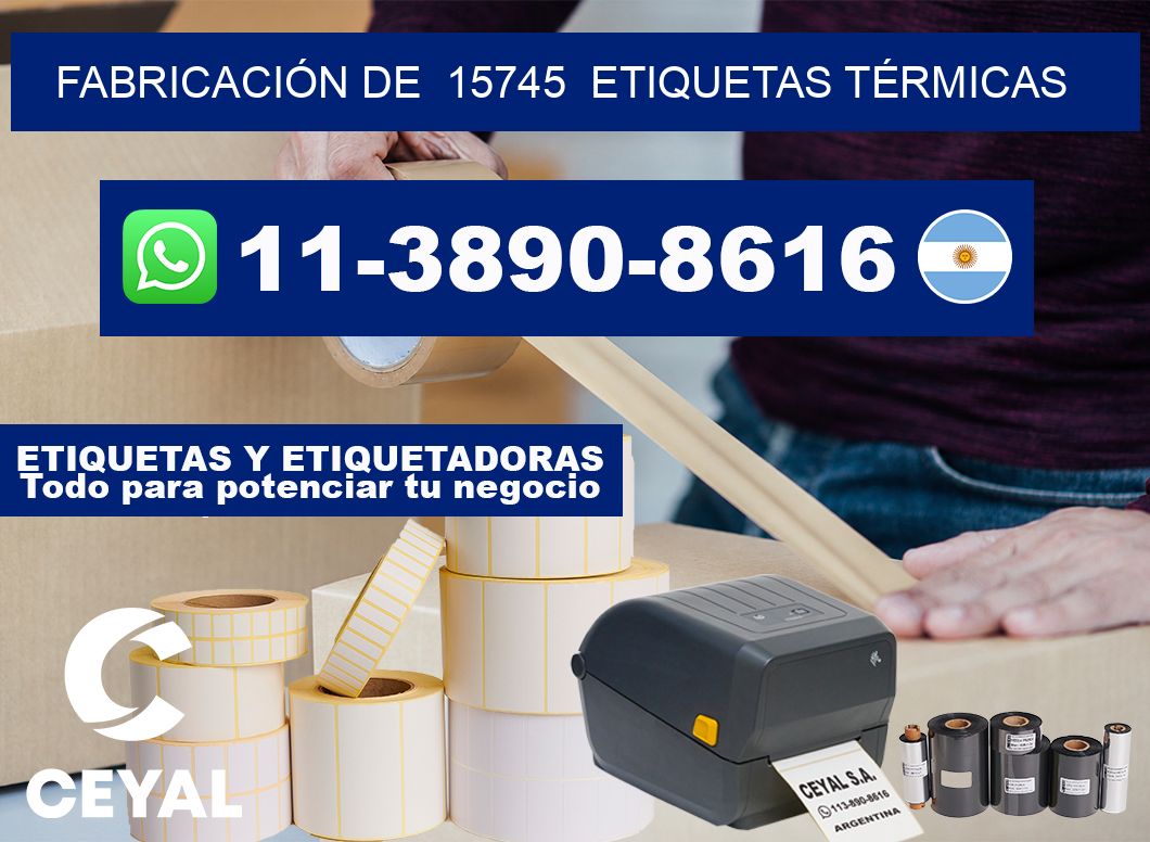 FABRICACIÓN DE 15745 ETIQUETAS TÉRMICAS