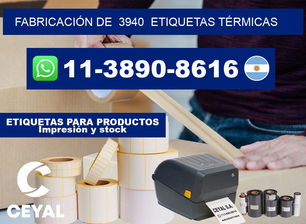 FABRICACIÓN DE  3940  ETIQUETAS TÉRMICAS