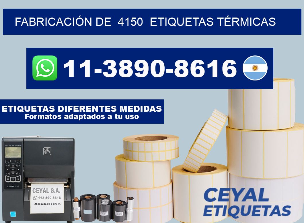 FABRICACIÓN DE  4150  ETIQUETAS TÉRMICAS
