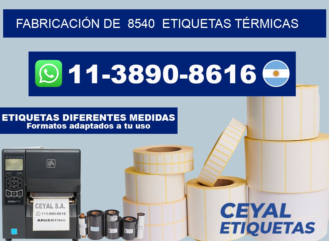FABRICACIÓN DE 8540 ETIQUETAS TÉRMICAS