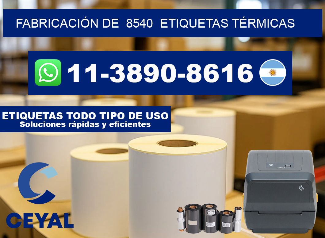 FABRICACIÓN DE 8540 ETIQUETAS TÉRMICAS