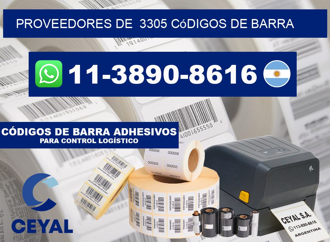 Proveedores de 3305 códigos de barra