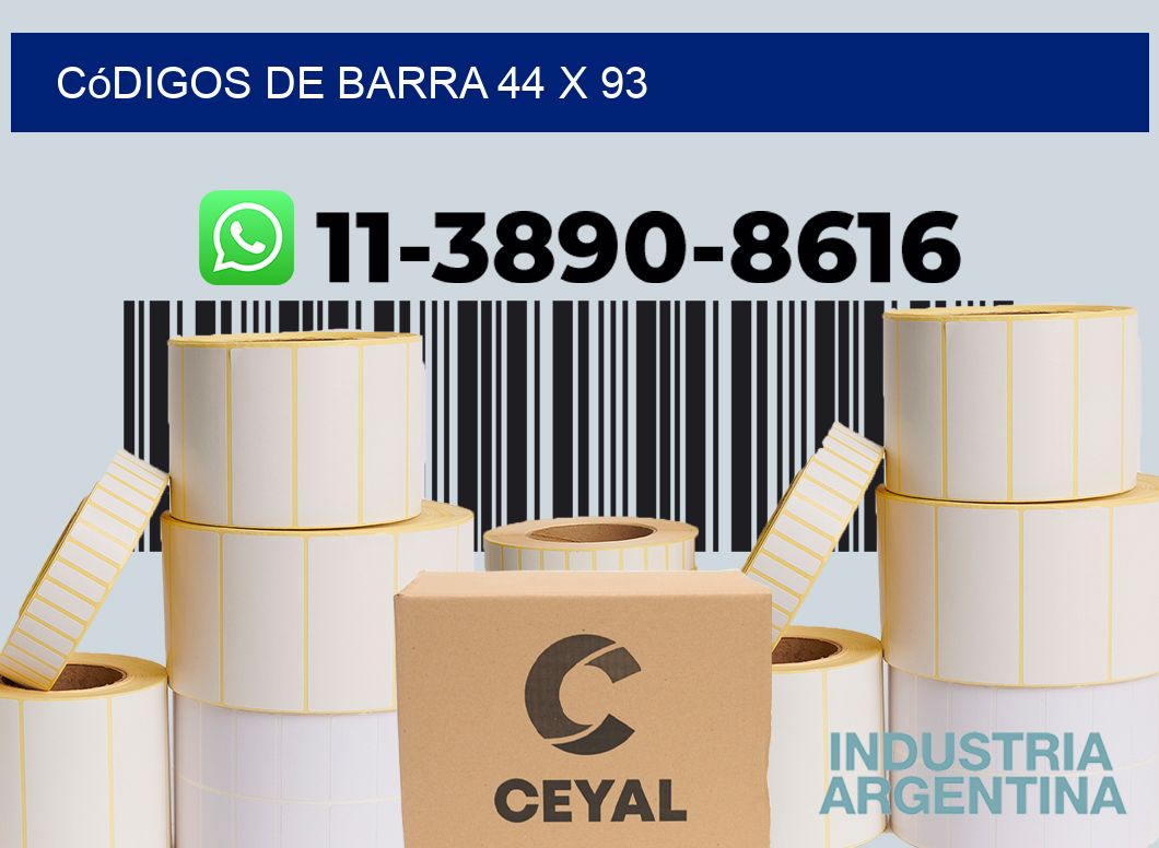 códigos de barra 44 x 93
