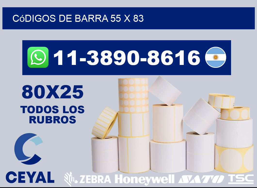códigos de barra 55 x 83