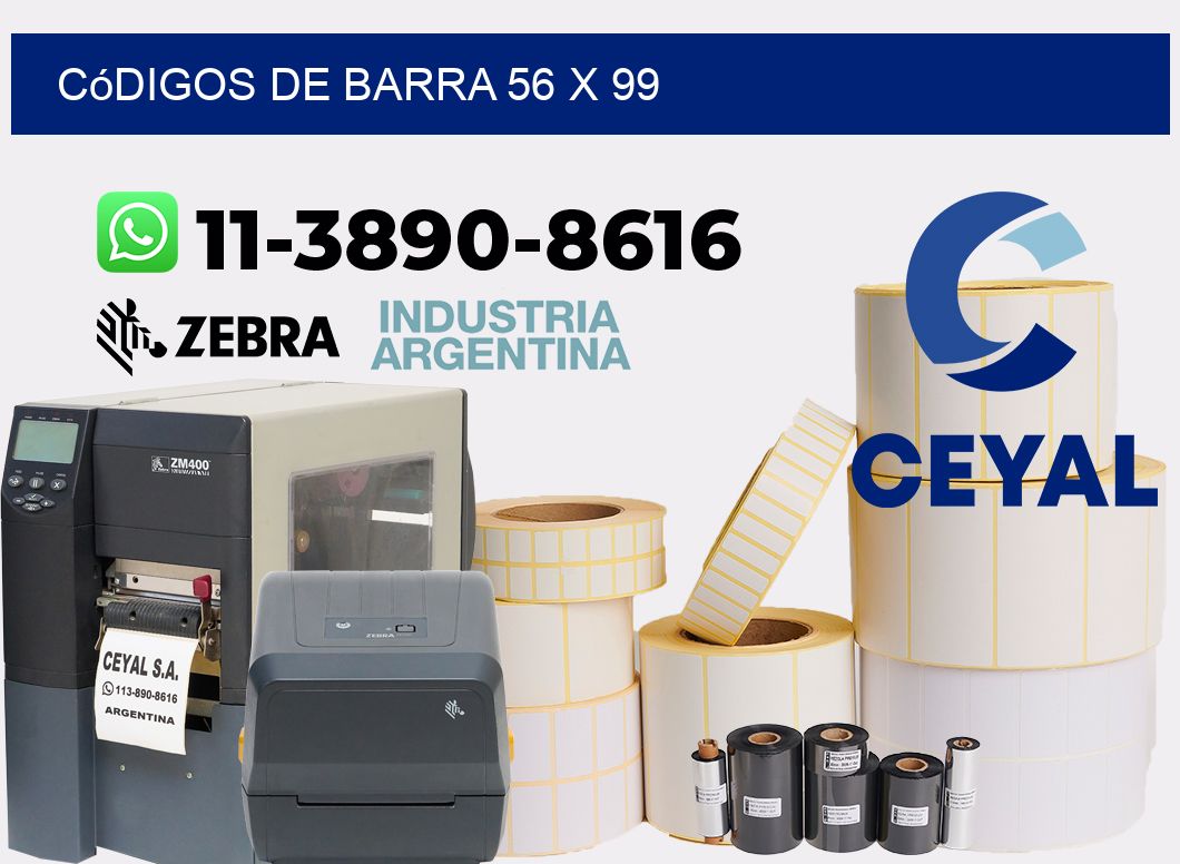 códigos de barra 56 x 99