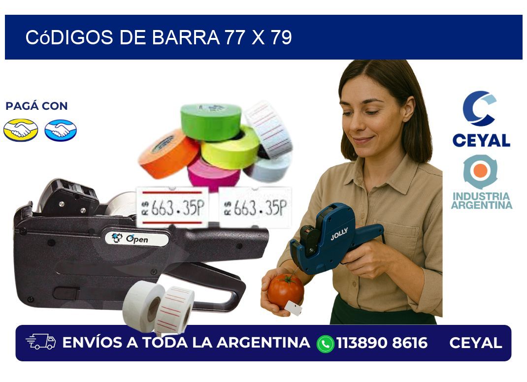 códigos de barra 77 x 79
