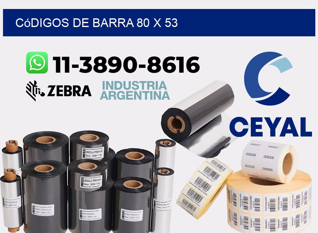 códigos de barra 80 x 53