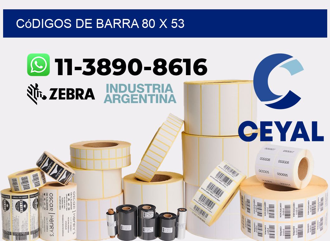 códigos de barra 80 x 53