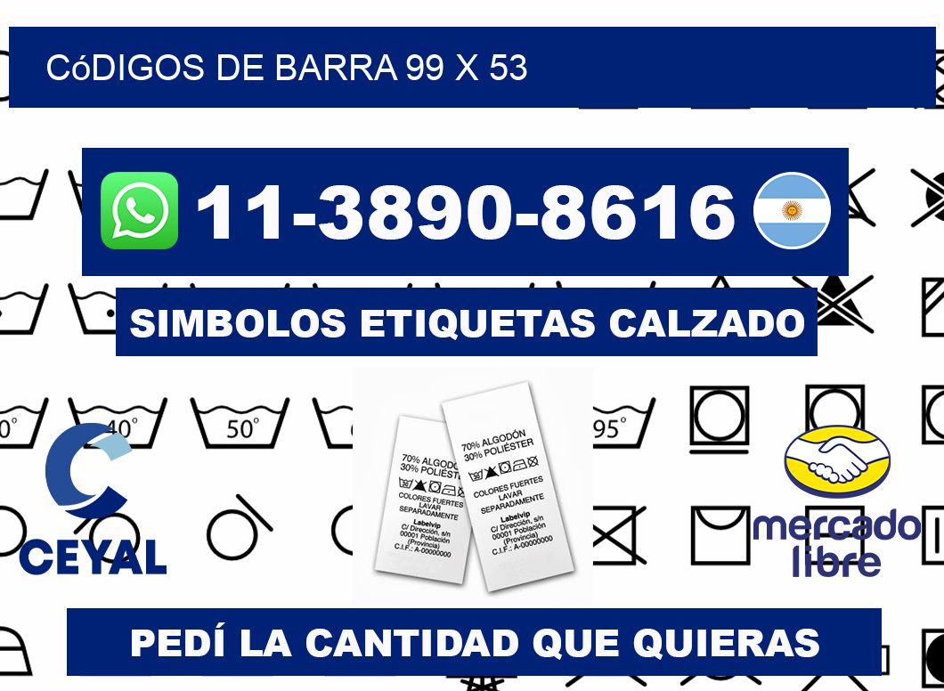 códigos de barra 99 x 53