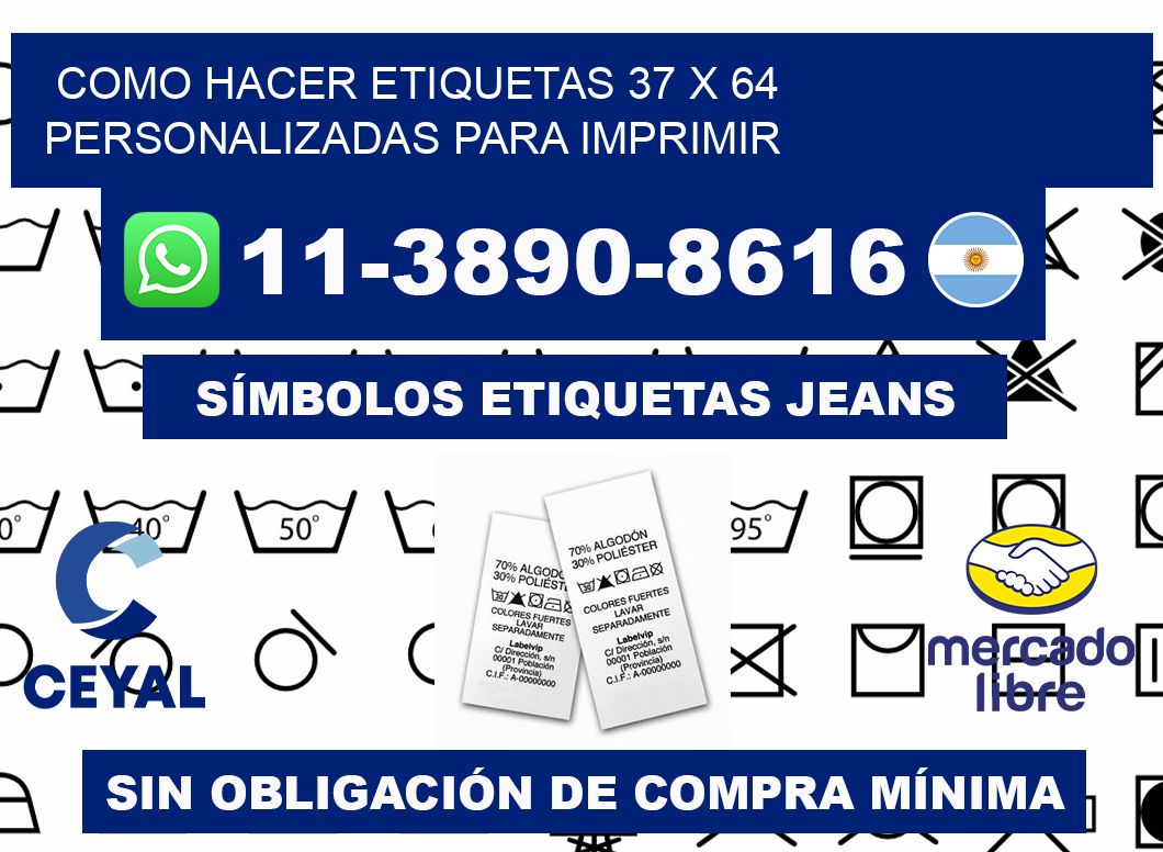 como hacer etiquetas 37 x 64 personalizadas para imprimir