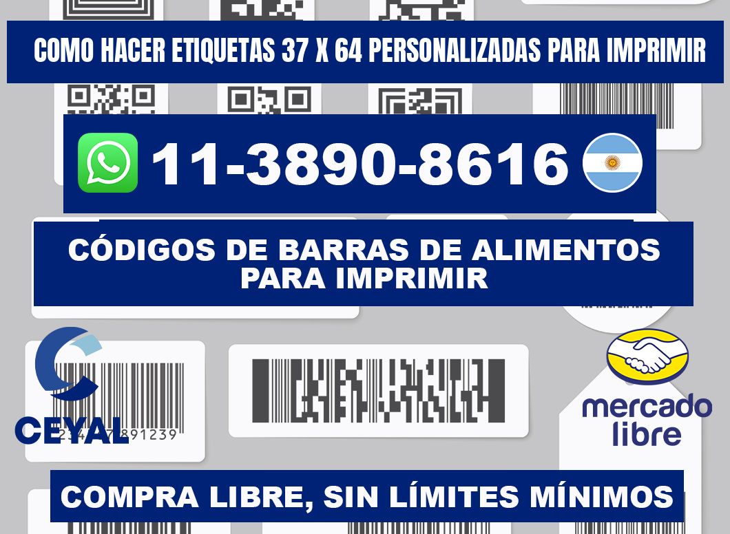 como hacer etiquetas 37 x 64 personalizadas para imprimir
