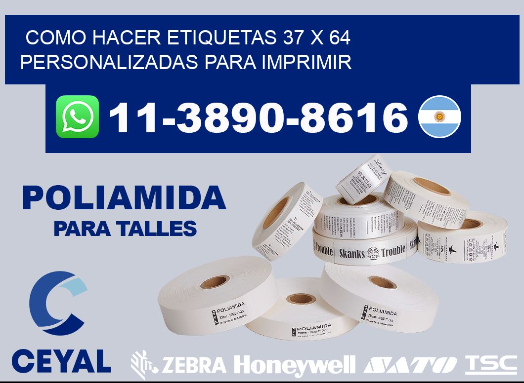 como hacer etiquetas 37 x 64 personalizadas para imprimir