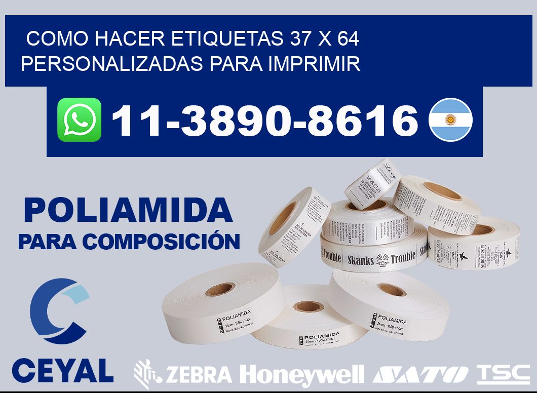 como hacer etiquetas 37 x 64 personalizadas para imprimir