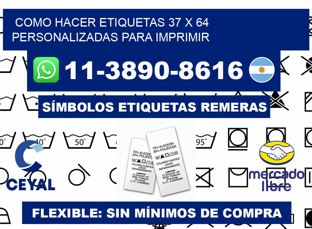 como hacer etiquetas 37 x 64 personalizadas para imprimir