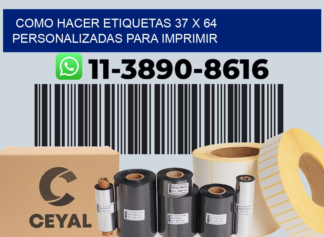 como hacer etiquetas 37 x 64 personalizadas para imprimir