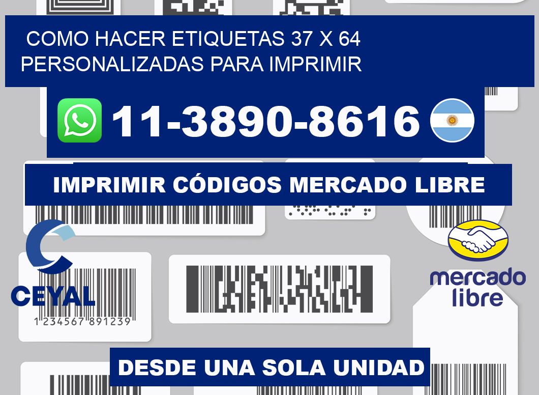como hacer etiquetas 37 x 64 personalizadas para imprimir