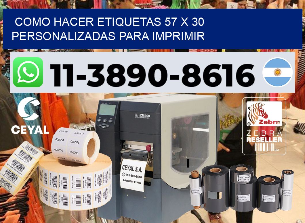 como hacer etiquetas 57 x 30 personalizadas para imprimir