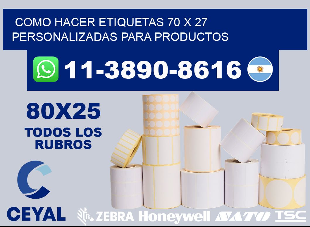 como hacer etiquetas 70 x 27 personalizadas para productos