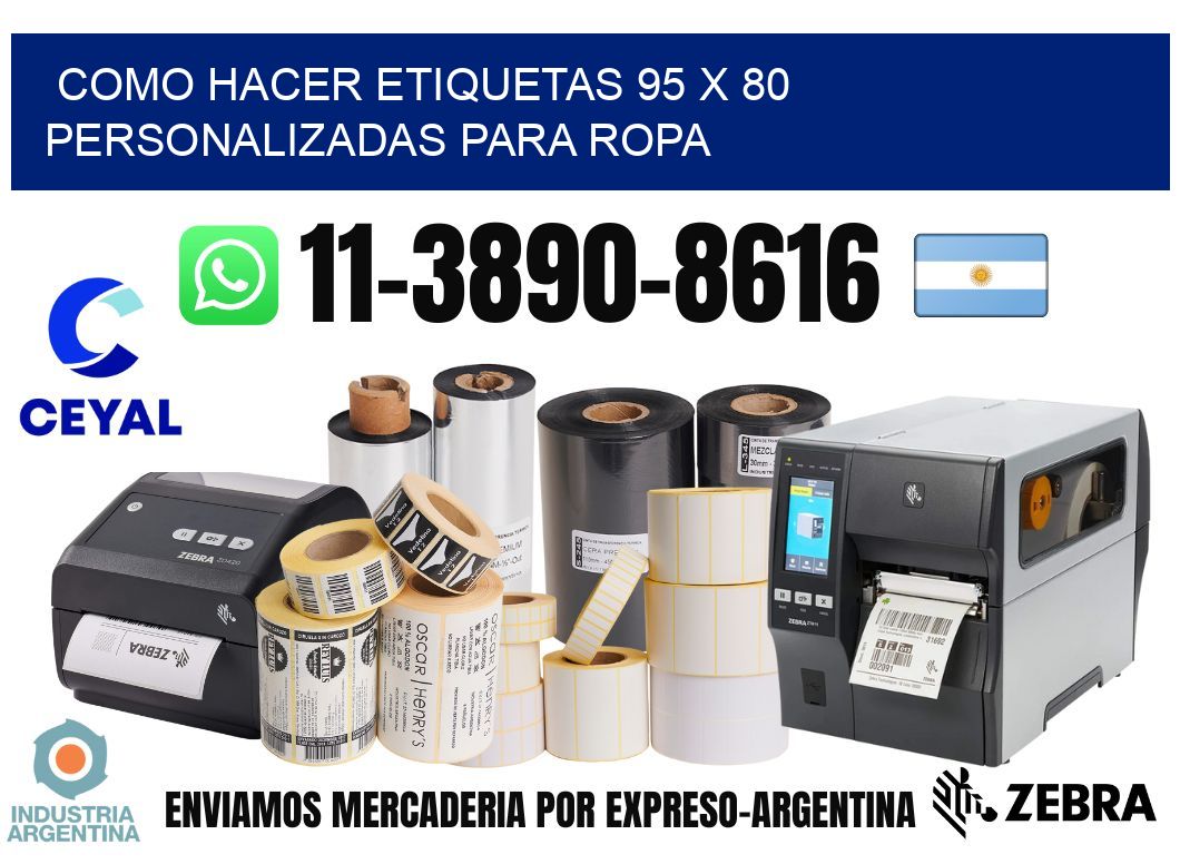 como hacer etiquetas 95 x 80 personalizadas para ropa