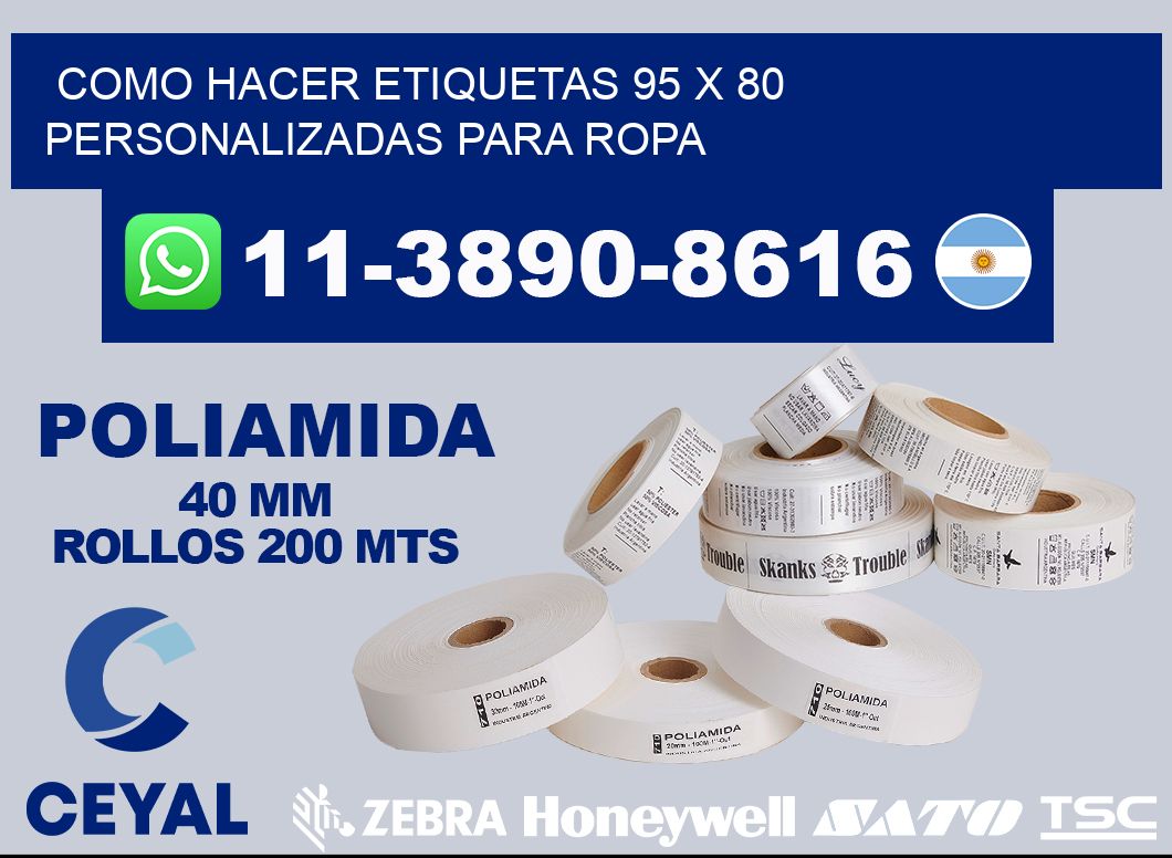 como hacer etiquetas 95 x 80 personalizadas para ropa