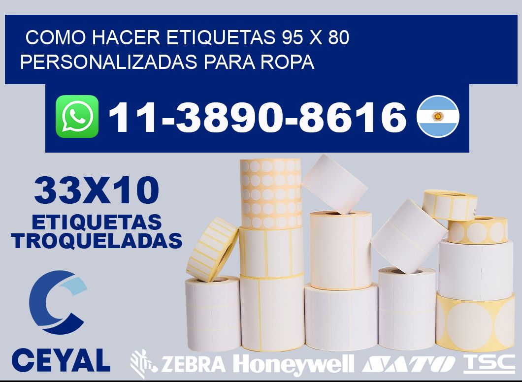 como hacer etiquetas 95 x 80 personalizadas para ropa