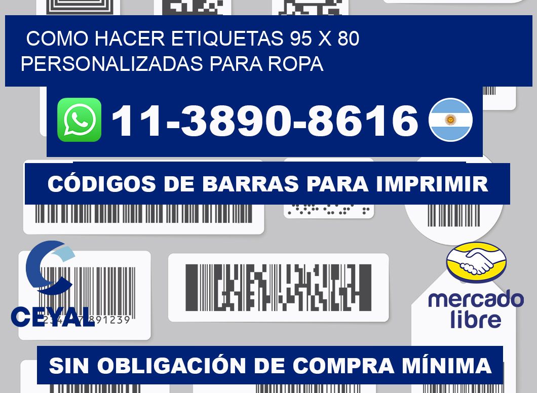 como hacer etiquetas 95 x 80 personalizadas para ropa