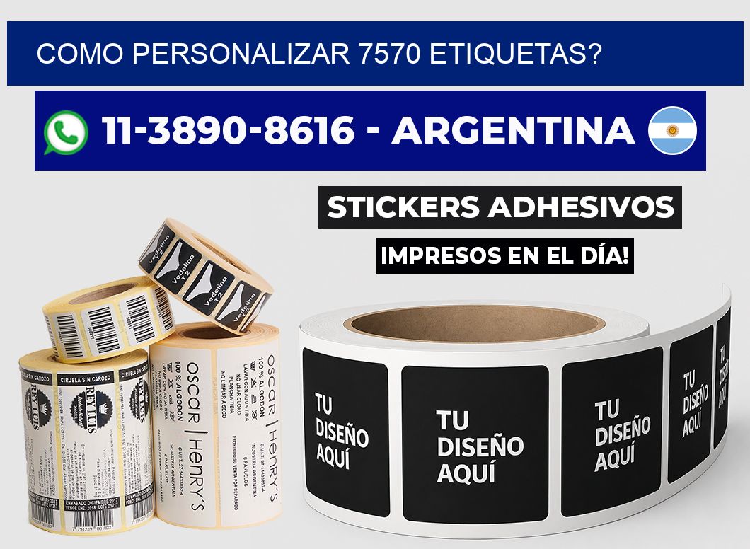 como personalizar 7570 etiquetas?