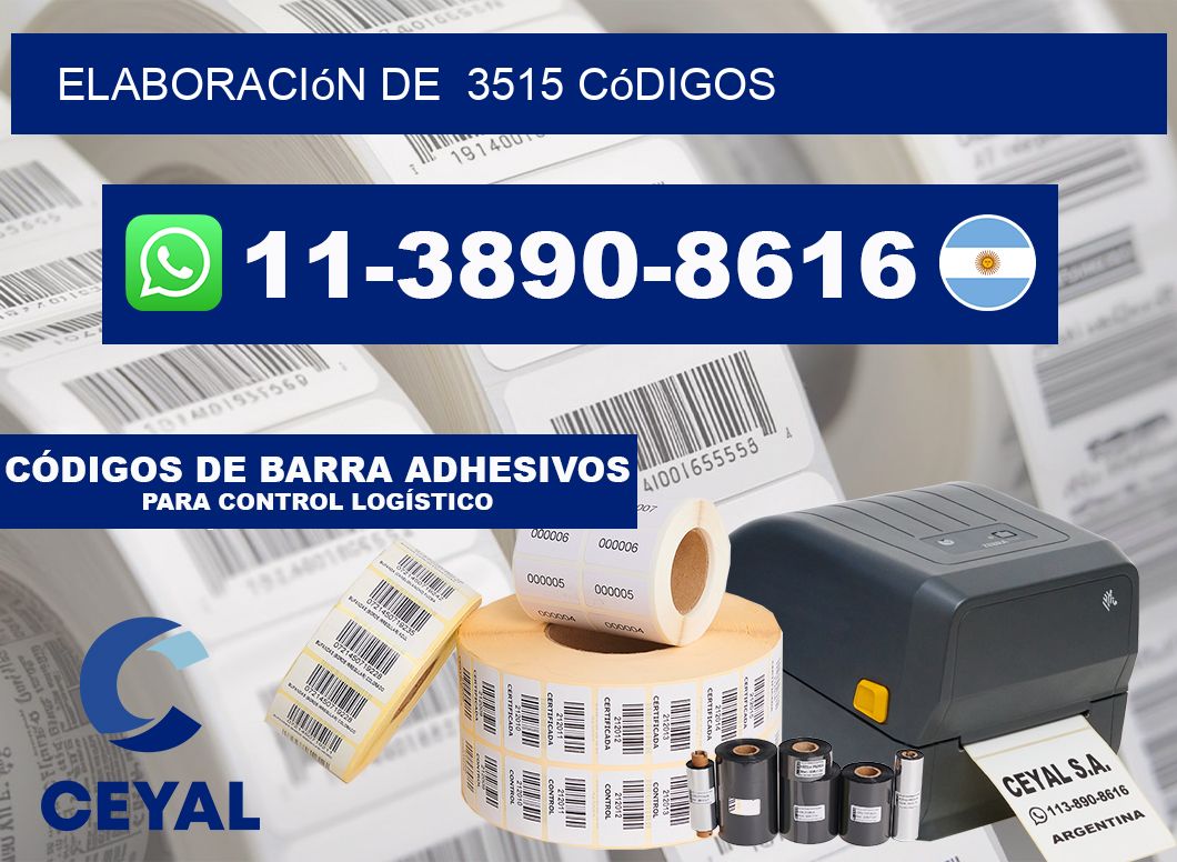 elaboración de 3515 códigos
