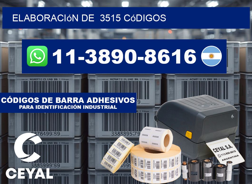 elaboración de 3515 códigos