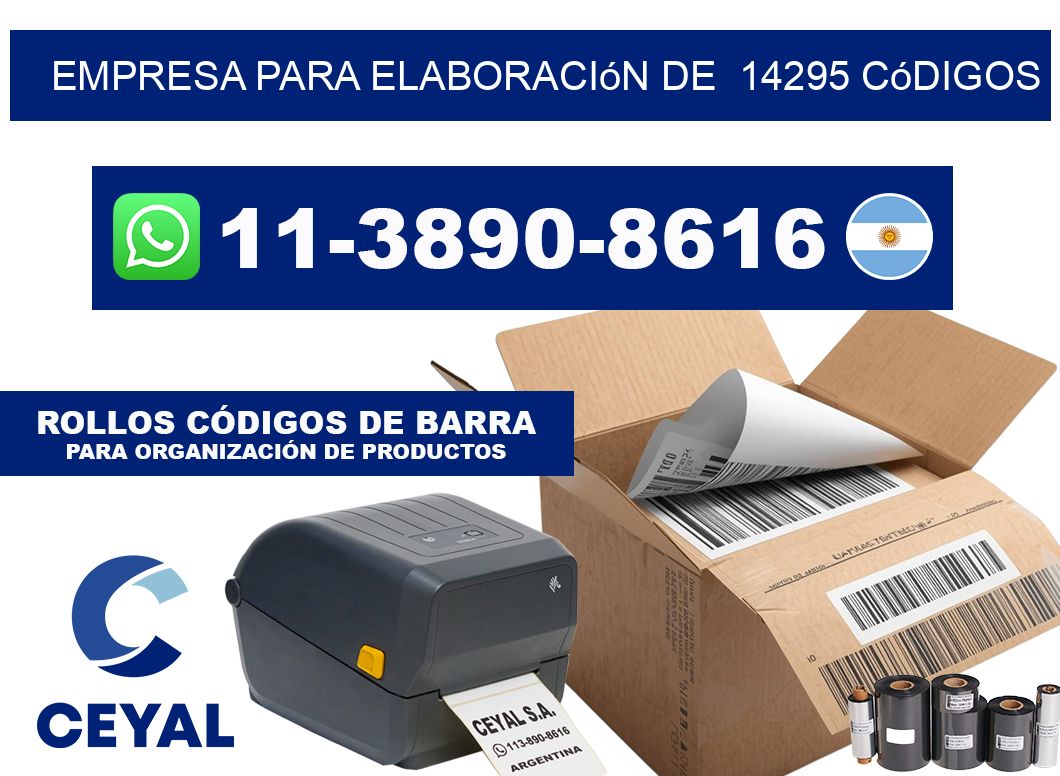 empresa para elaboración de  14295 códigos