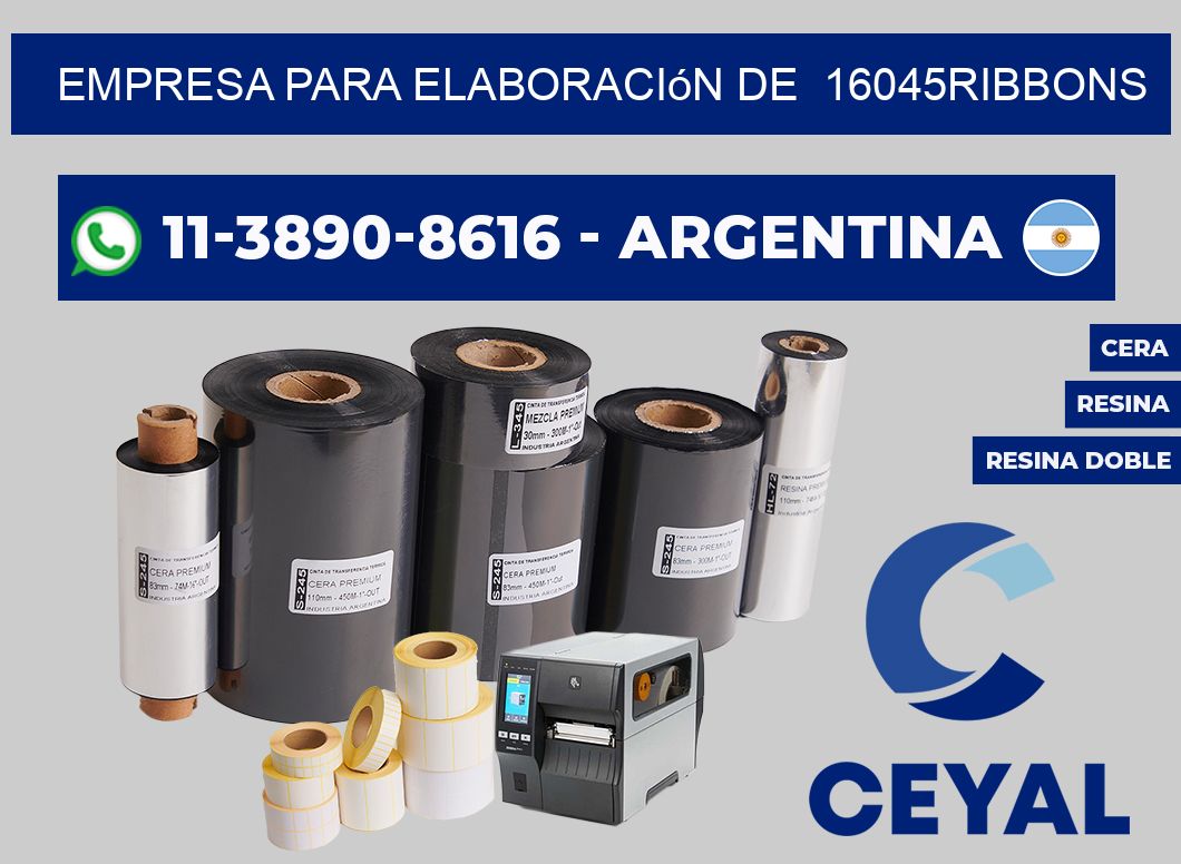 empresa para elaboración de  16045ribbons