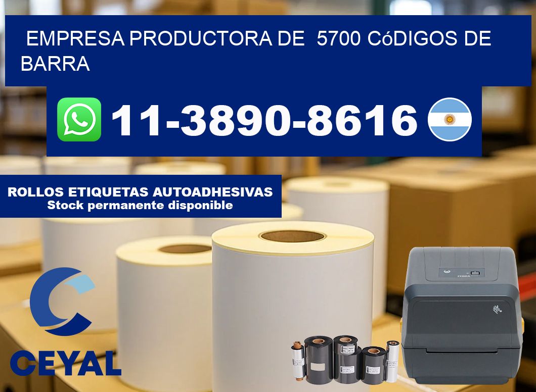 empresa productora de 5700 códigos de barra
