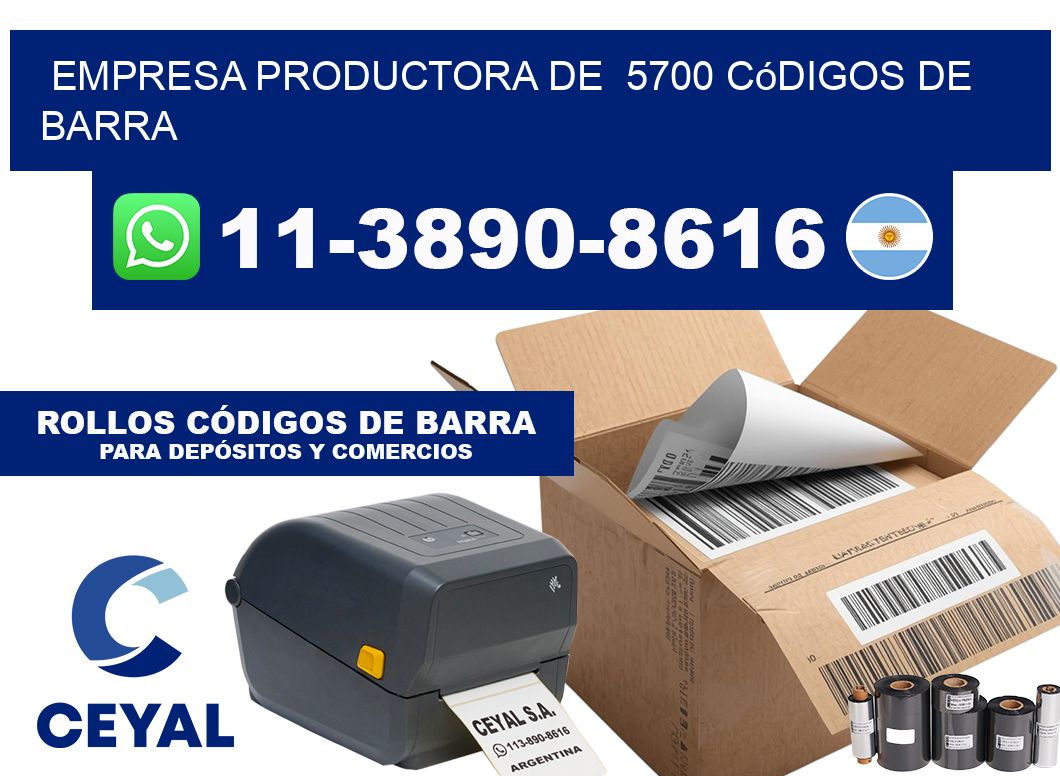 empresa productora de  5700 códigos de barra