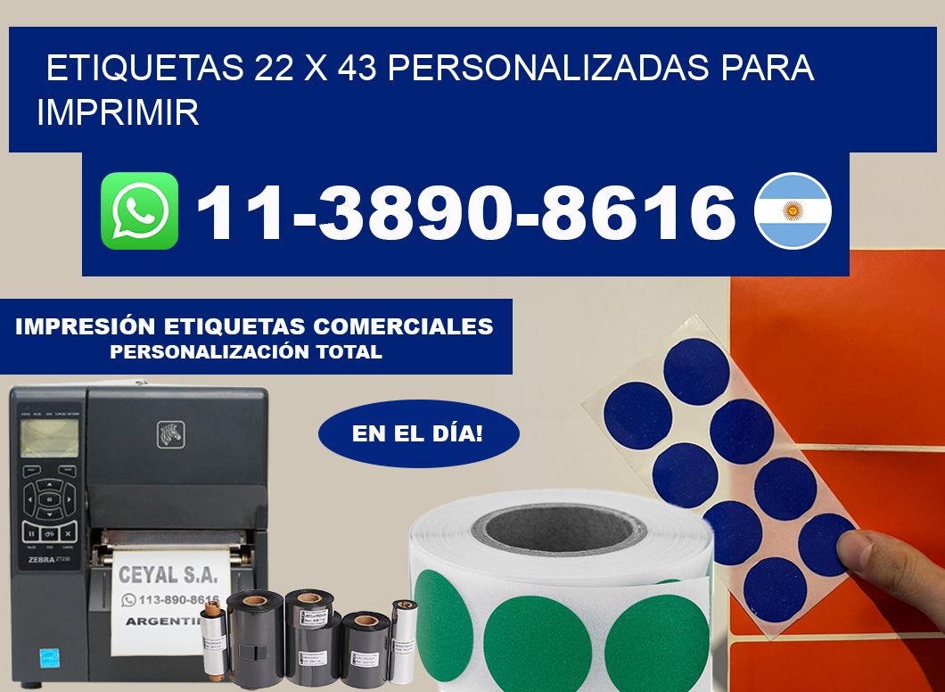 etiquetas 22 x 43 personalizadas para imprimir