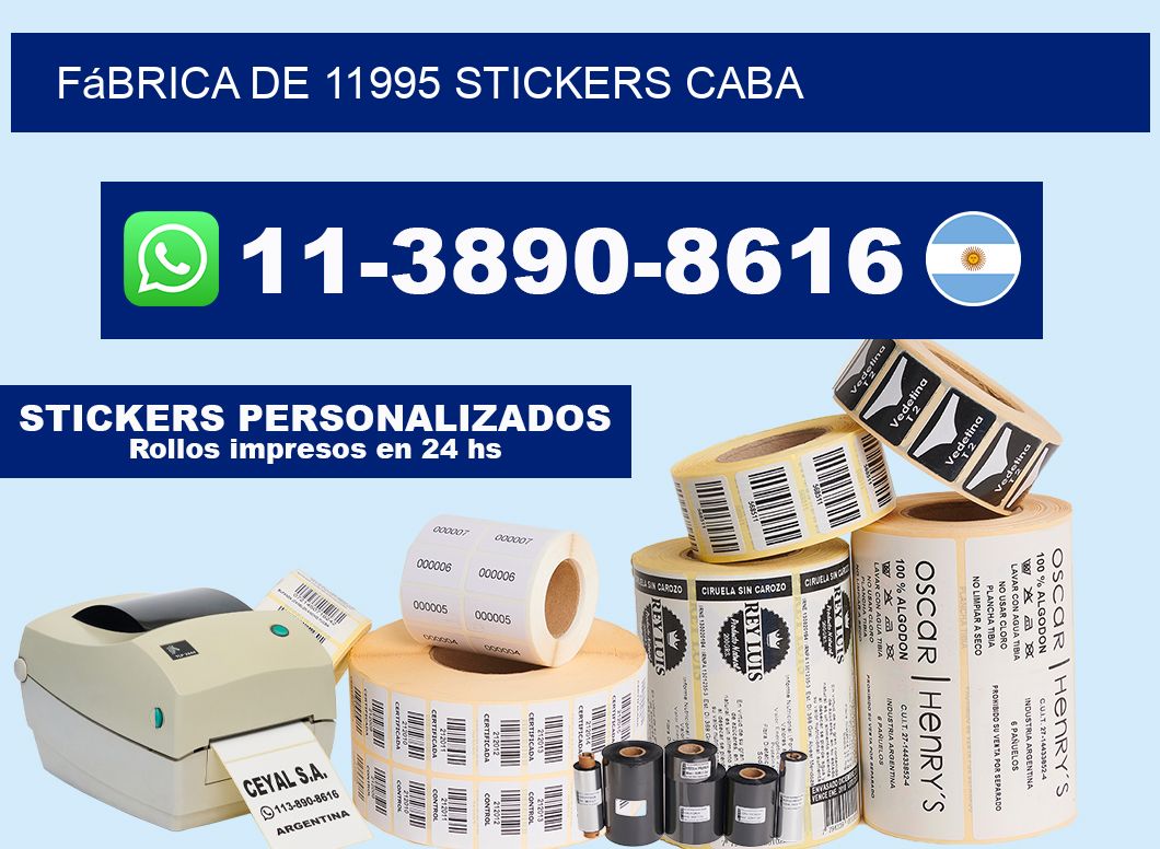 fábrica de 11995 stickers CABA