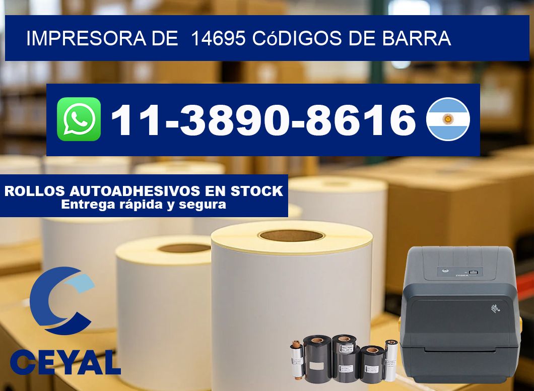 impresora de 14695 códigos de barra