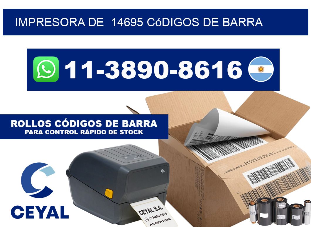 impresora de  14695 códigos de barra