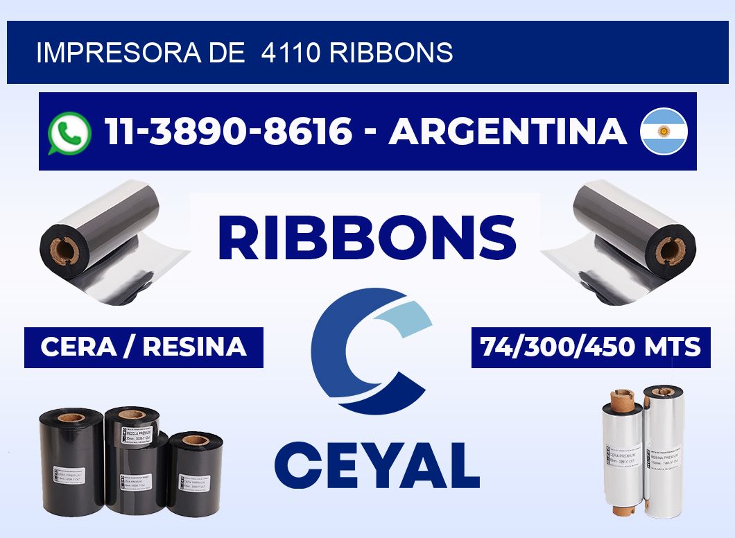 impresora de 4110 ribbons
