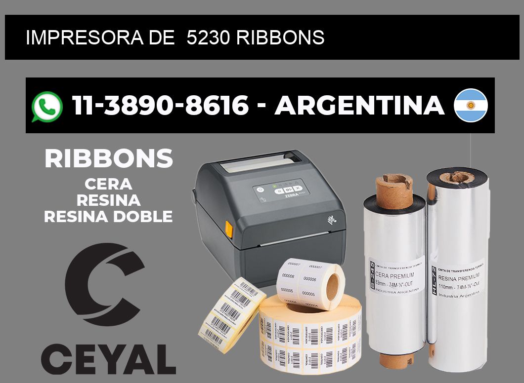 impresora de 5230 ribbons