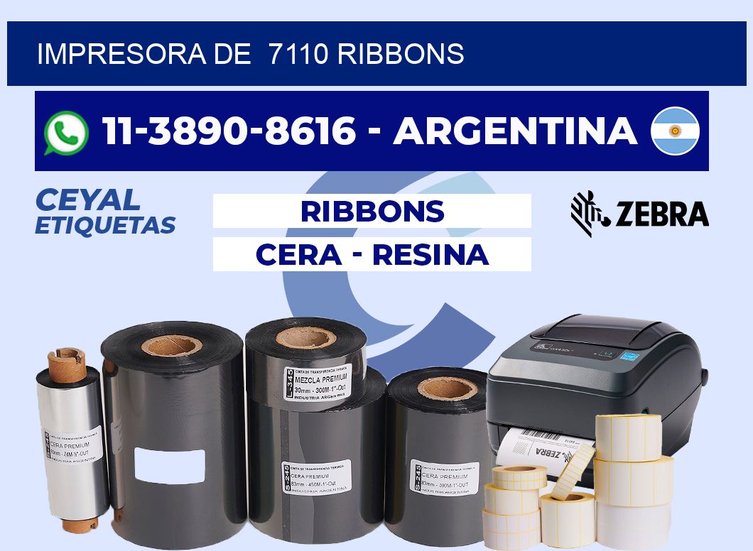 impresora de  7110 ribbons