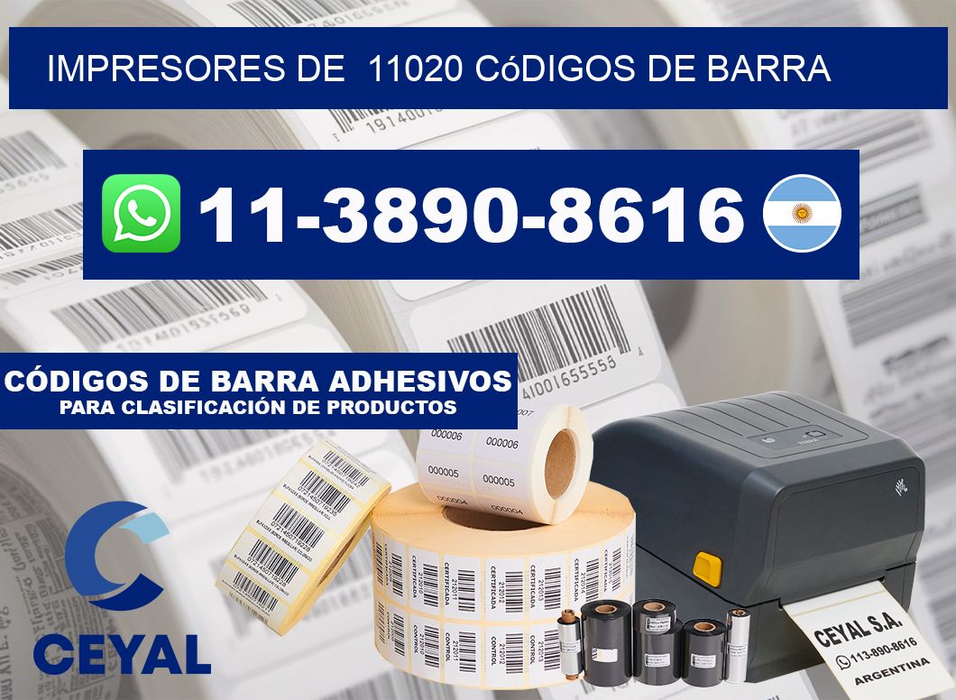 impresores de 11020 códigos de barra
